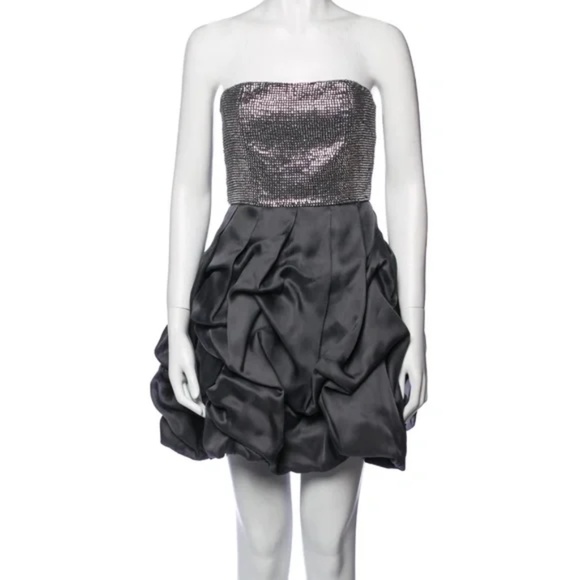Alice + Olivia Silk Crystal Dress - Picture 1 of 4